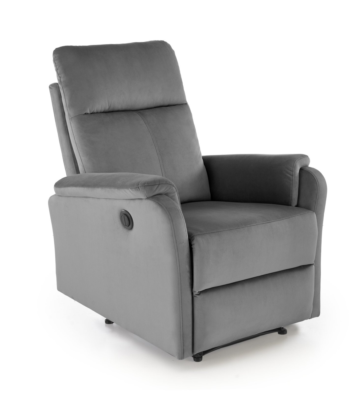 Fotoliu recliner Crocus velvet gri H102 cm