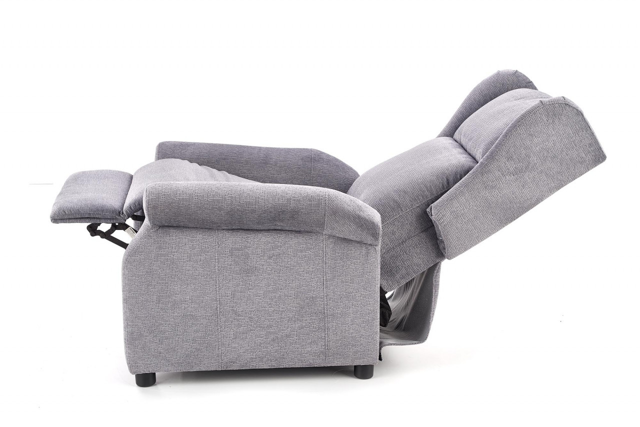 Poze Fotoliu recliner cu functie de masaj Agustin M stofa gri homewish.ro