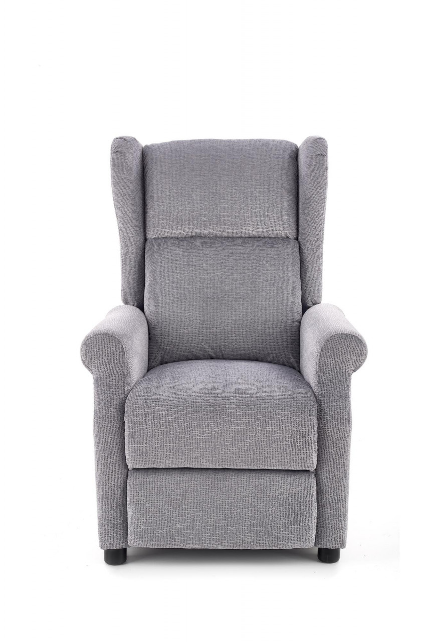 Poze Fotoliu recliner cu functie de masaj Agustin M stofa gri homewish.ro