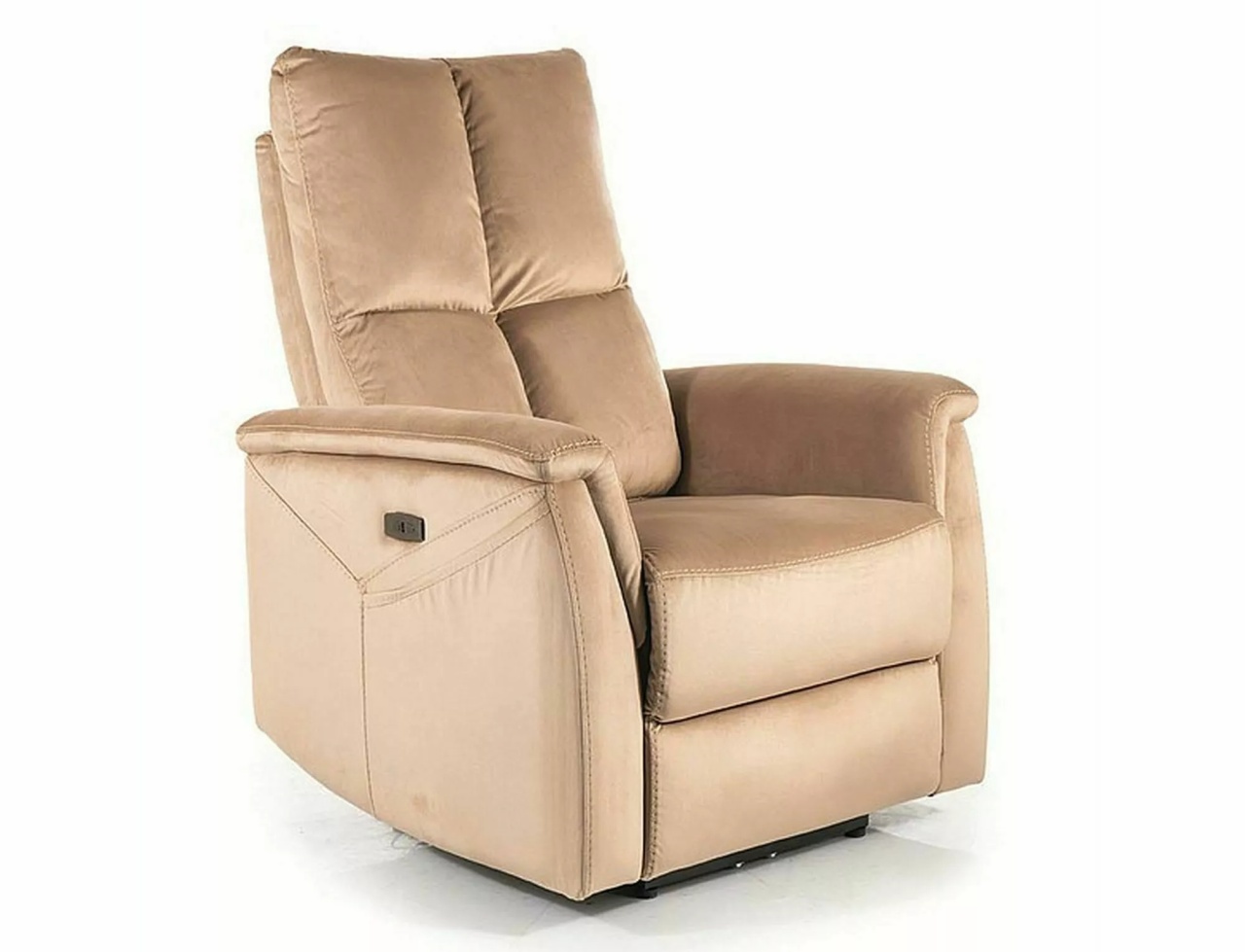 Fotoliu recliner cu functie de masaj Neptun M velvet bej Blu28