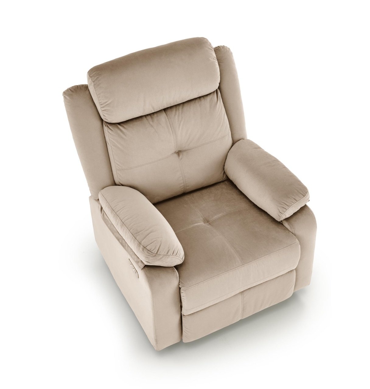 Fotoliu recliner Loris stofa bej H105 cm - 1 | YEO