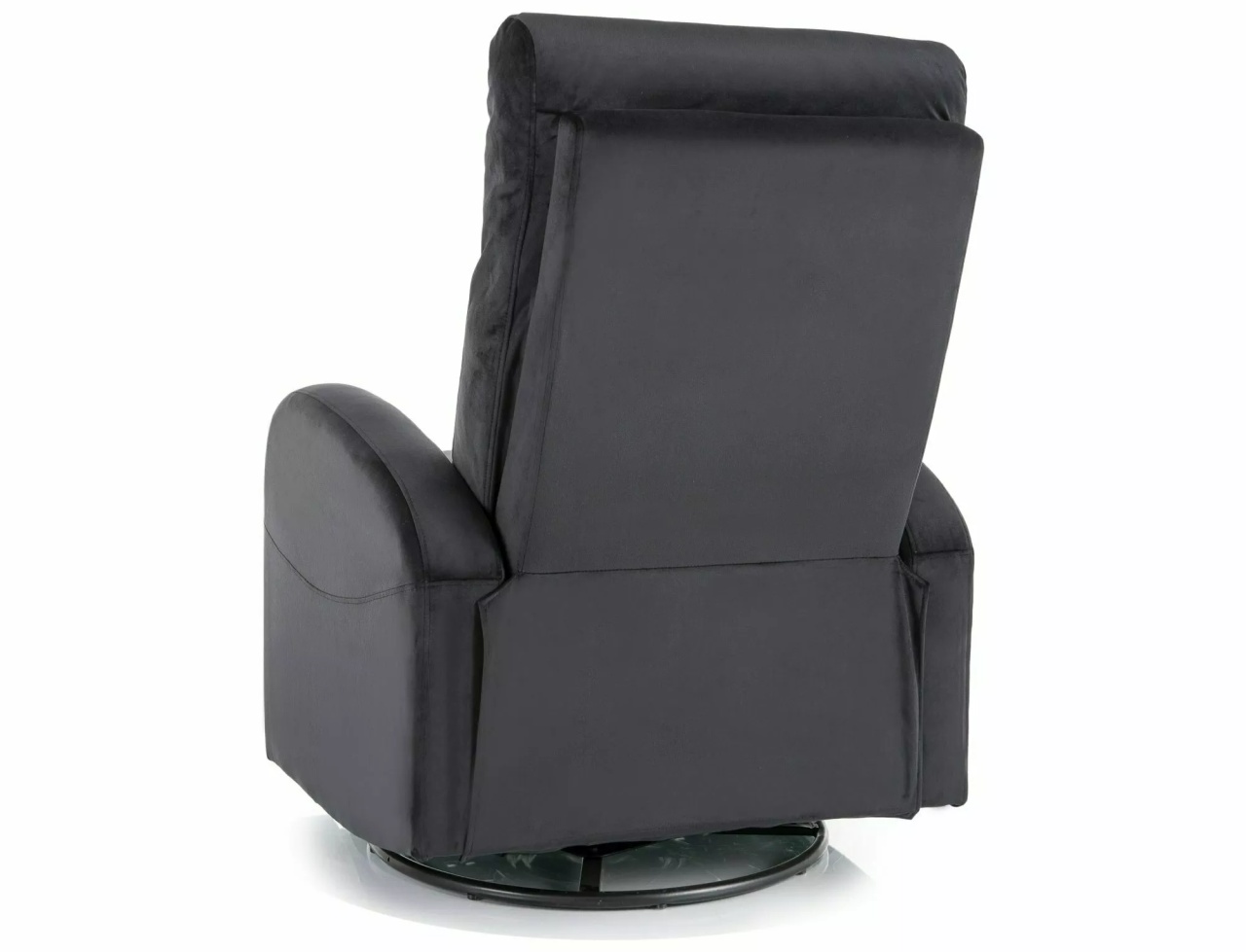 Fotoliu recliner Olimp velvet negru Blu19 - 3 | YEO