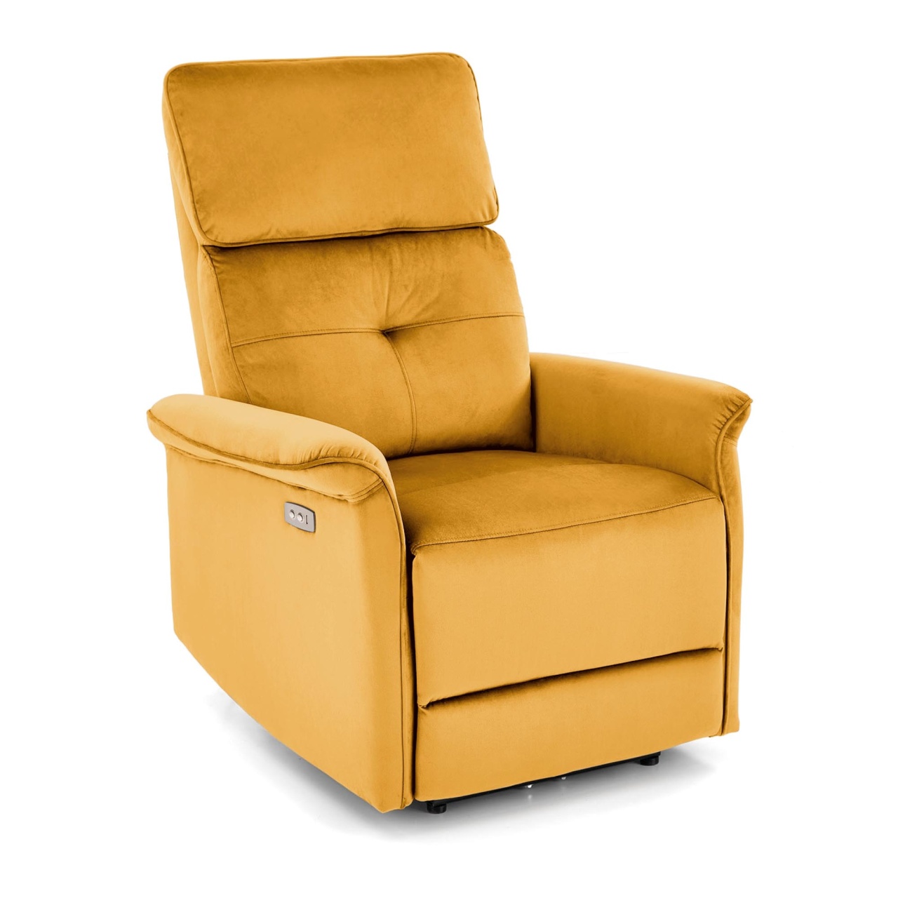 Fotoliu recliner Semir velvet mustariu H108 cm - 3 | YEO