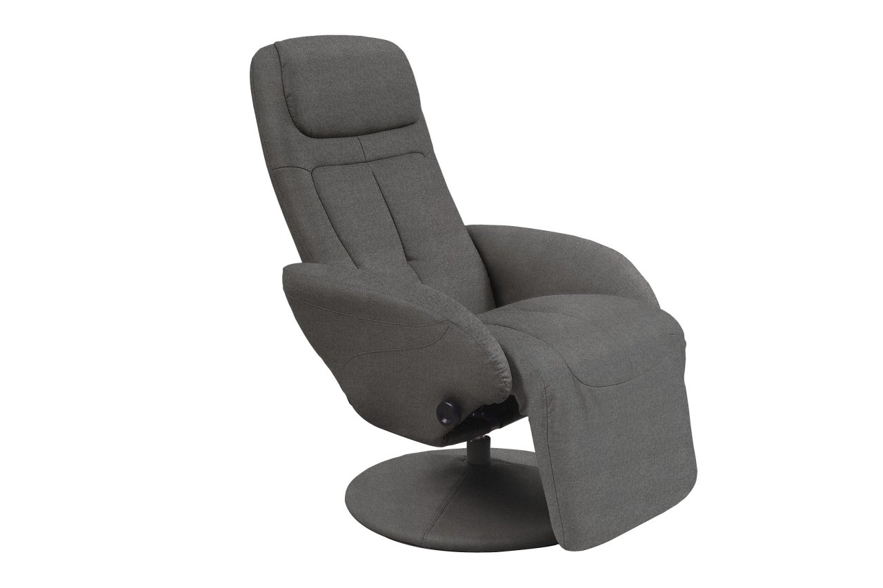 Fotoliu recliner stofa Optima 2 gri inchis - H 84-101 cm - 1 | YEO