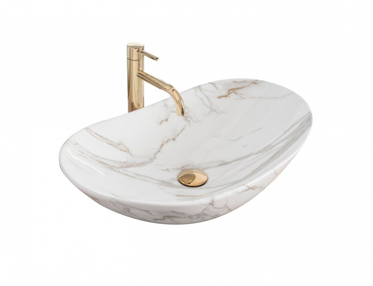 Lavoar Royal Aiax Marmura ceramica sanitara - 62,5 cm