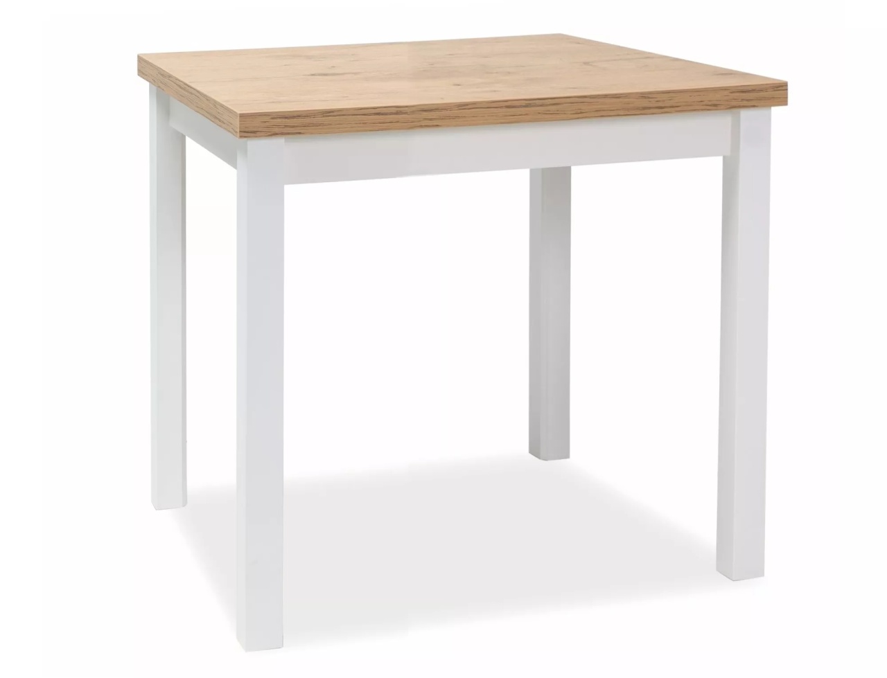 Masa Adam stejar lancelot/alb mat L90xl65 cm