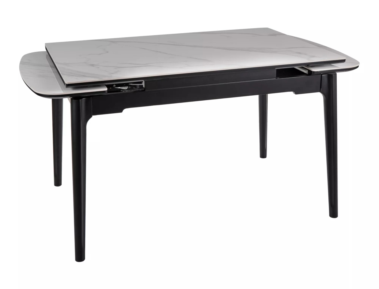 Masa extensibila Sento alb/negru L120-180xl80 cm - 3 | YEO