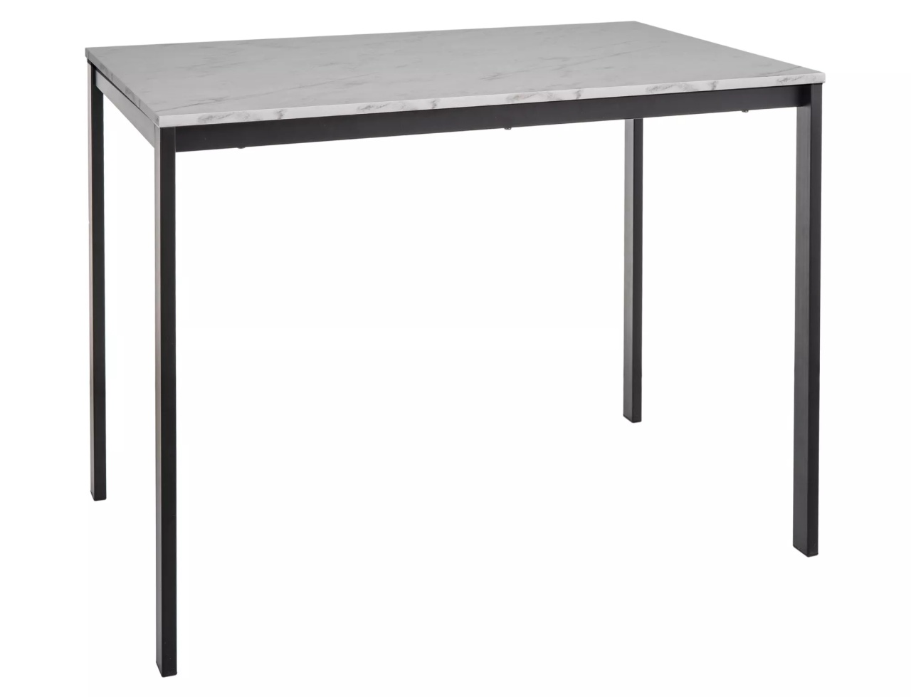 Masa Mario marmura alba/negru L100xl60 cm