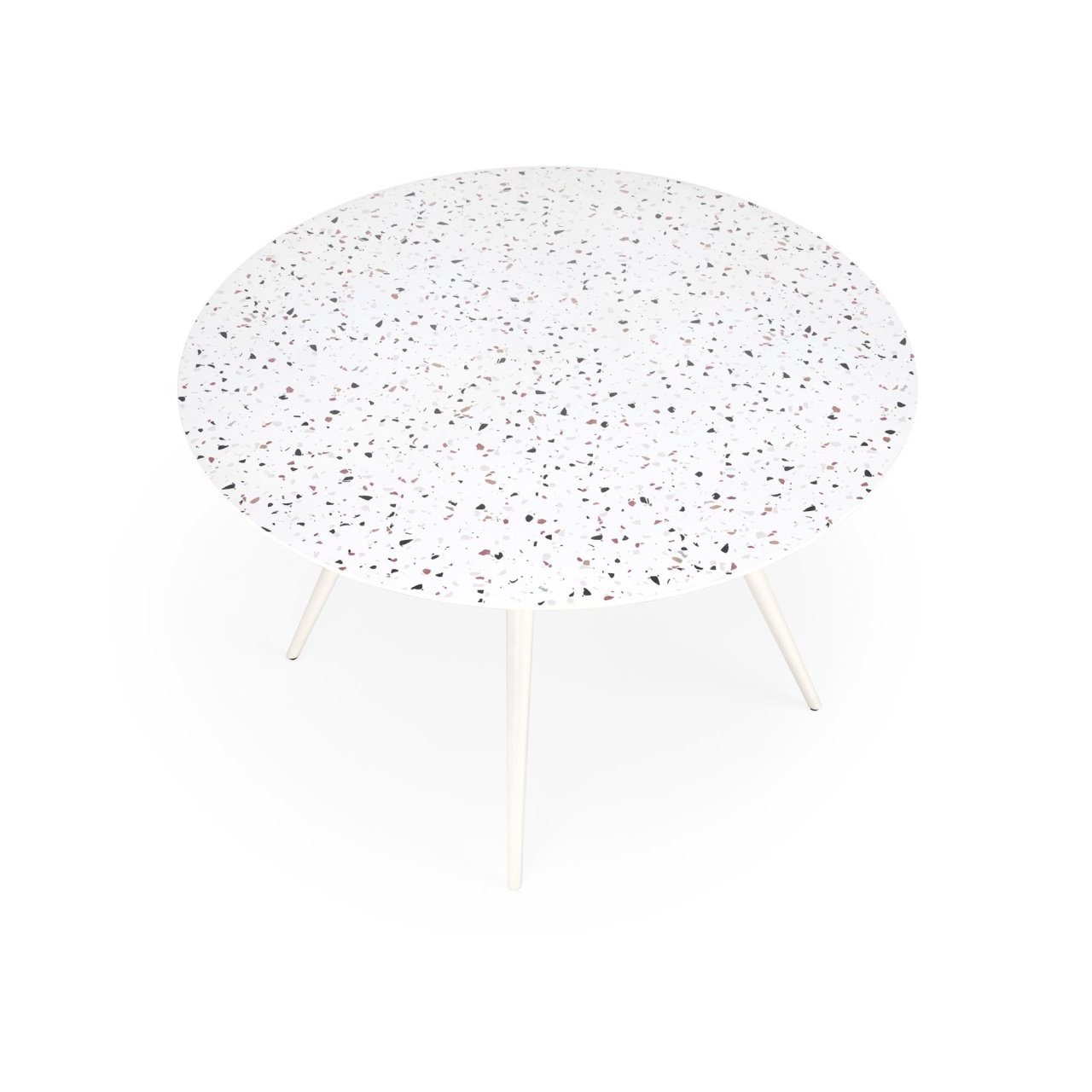 Masa rotunda Aramis terrazzo/alb ø120/h76 cm - 3 | YEO