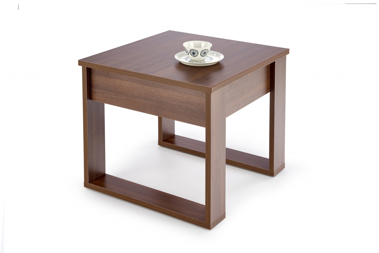 Masuta de cafea Nea patrata nuc inchis L60 cm