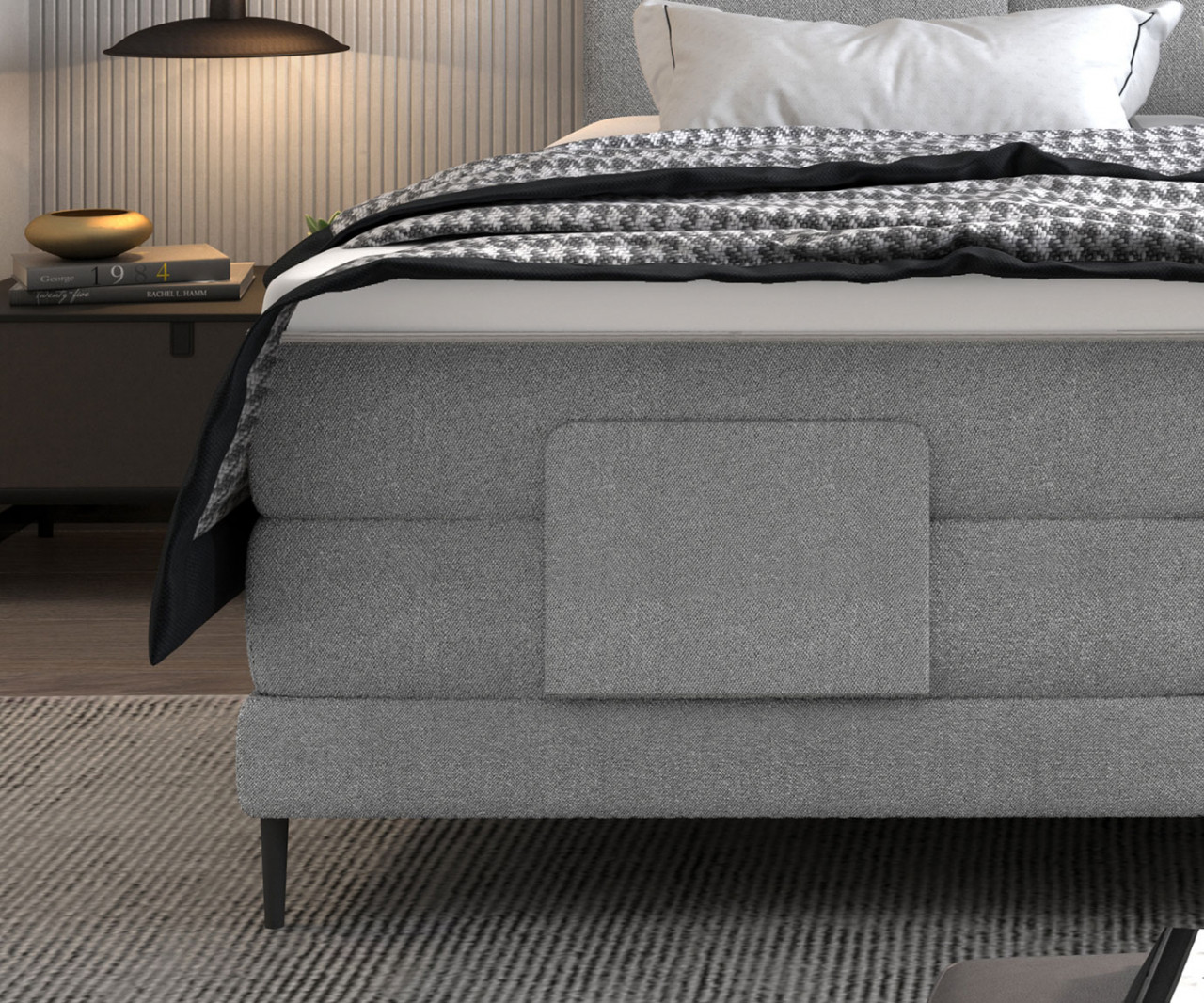 Pat tapitat boxspring Carlo 160x200 cm - 4 | YEO