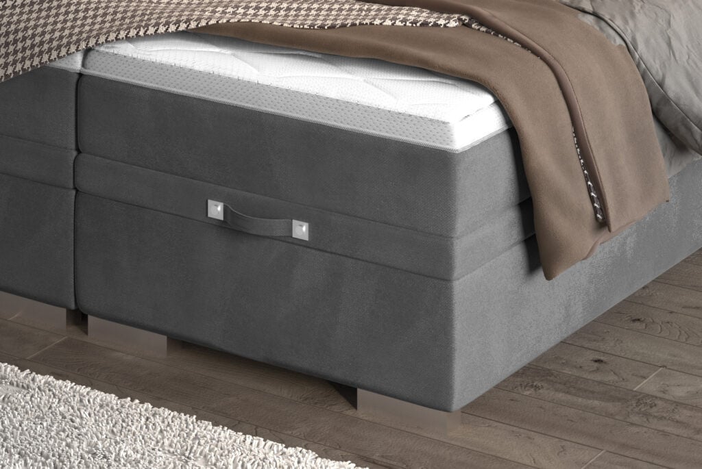 Pat tapitat boxspring Gemma 160x200 cm - 3 | YEO