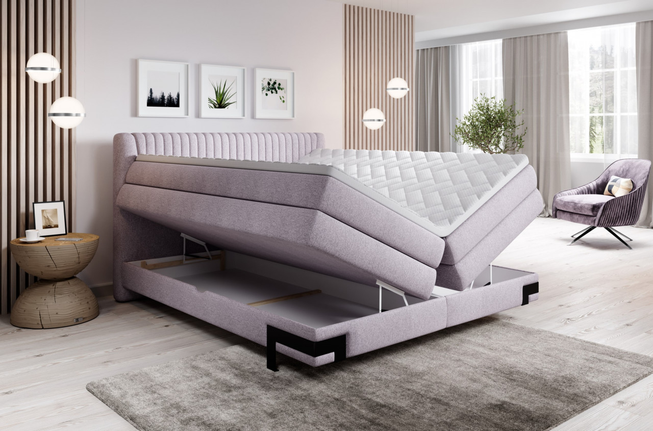 Pat tapitat boxspring Palio 160x200 cm - 3 | YEO