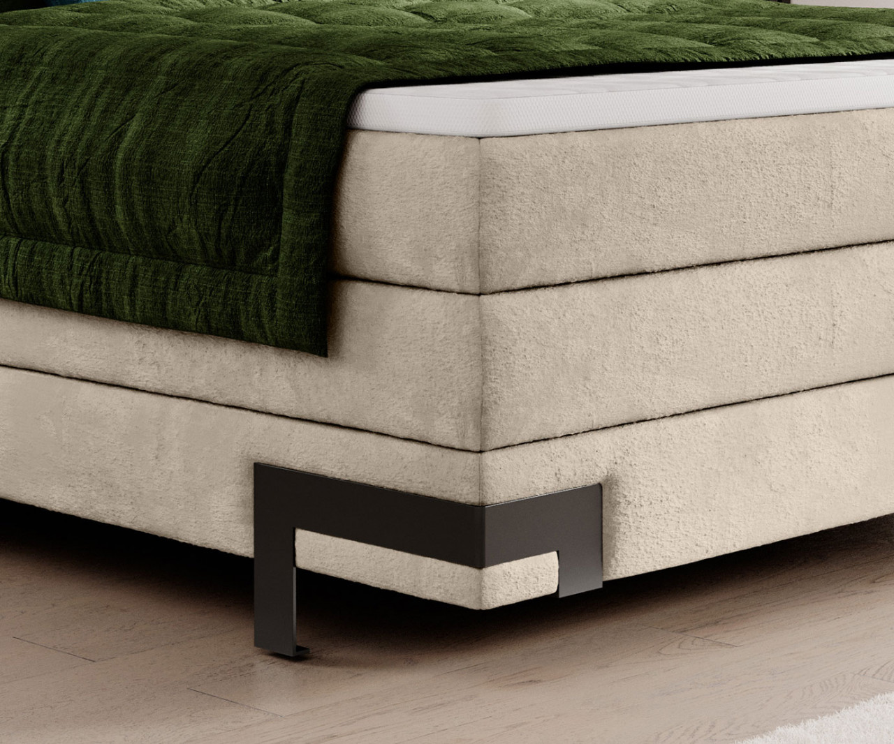 Pat tapitat boxspring Valente 180x200 cm - 3 | YEO