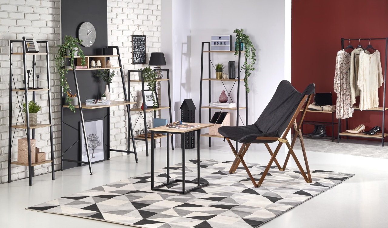 Poze Raft Narvik REG1 Negru - L34 x l32 x H148 cm homewish.ro
