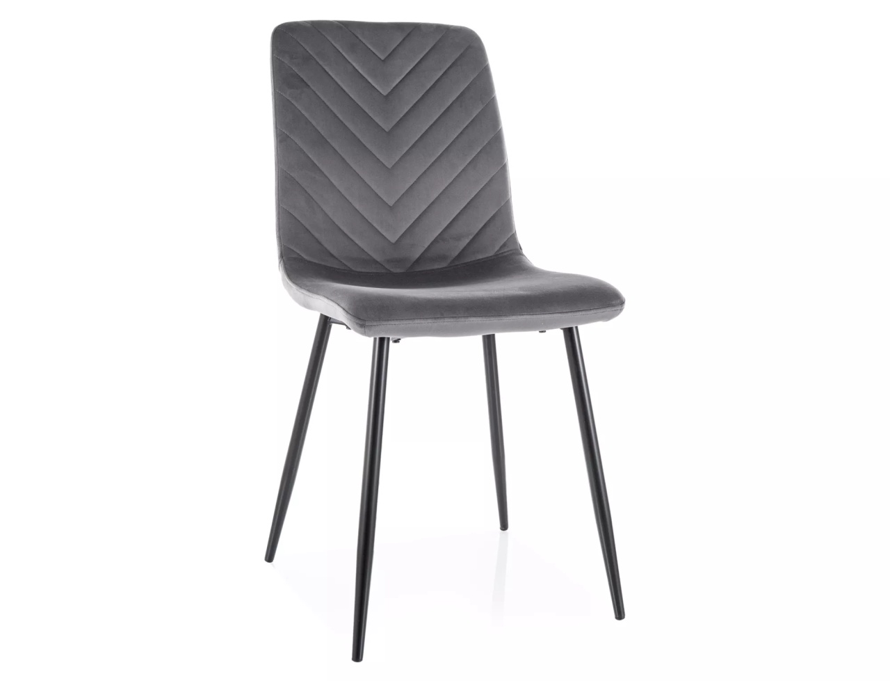 Scaun Daren velvet gri/negru Blu14