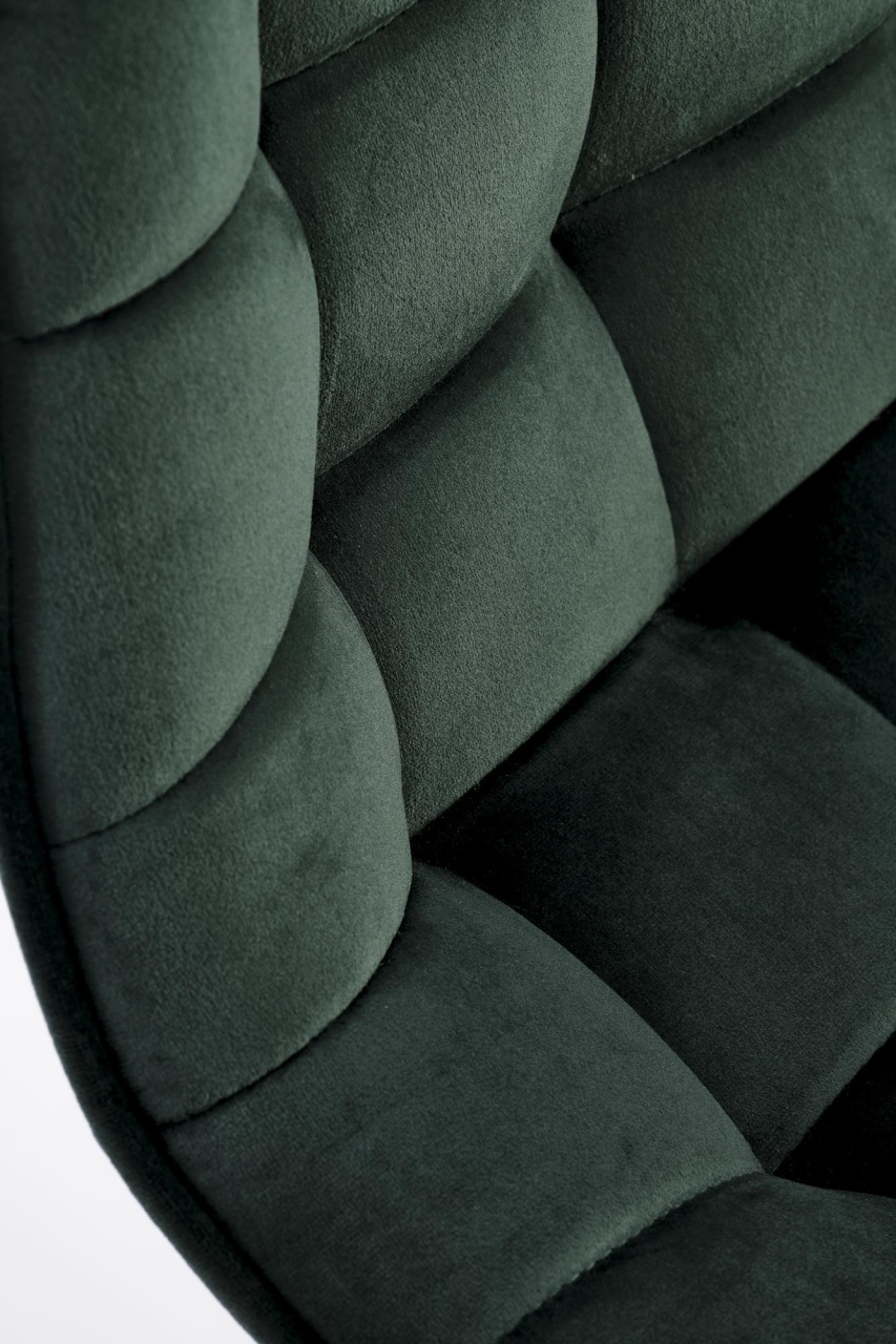 Scaun de bar H120 velvet verde/gold - 3 | YEO