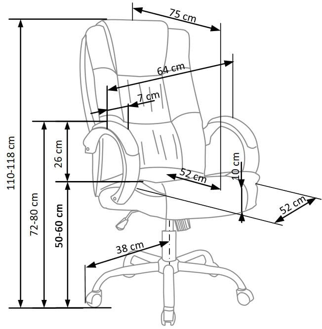 Scaun de birou Relax bej - 3 | YEO