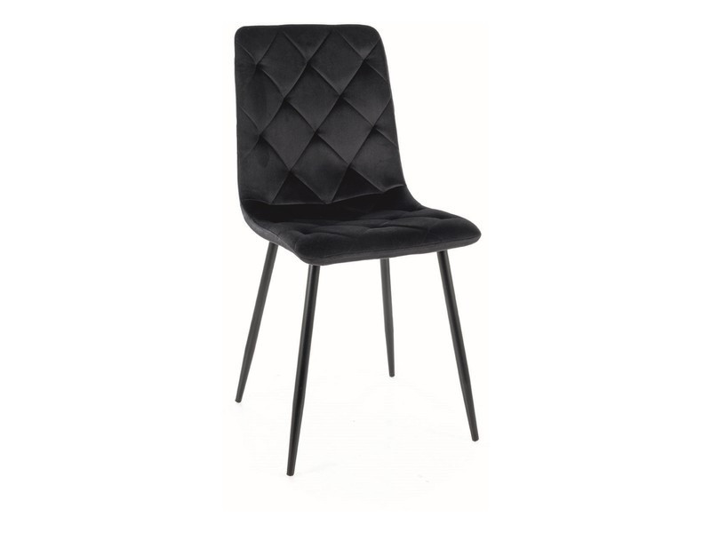 Scaun Jerry velvet negru Blu19