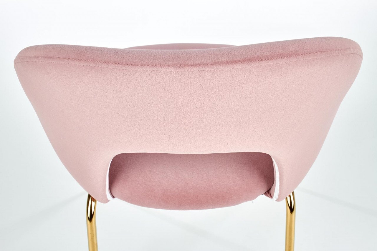 Scaun K385 velvet roz/auriu - 5 | YEO