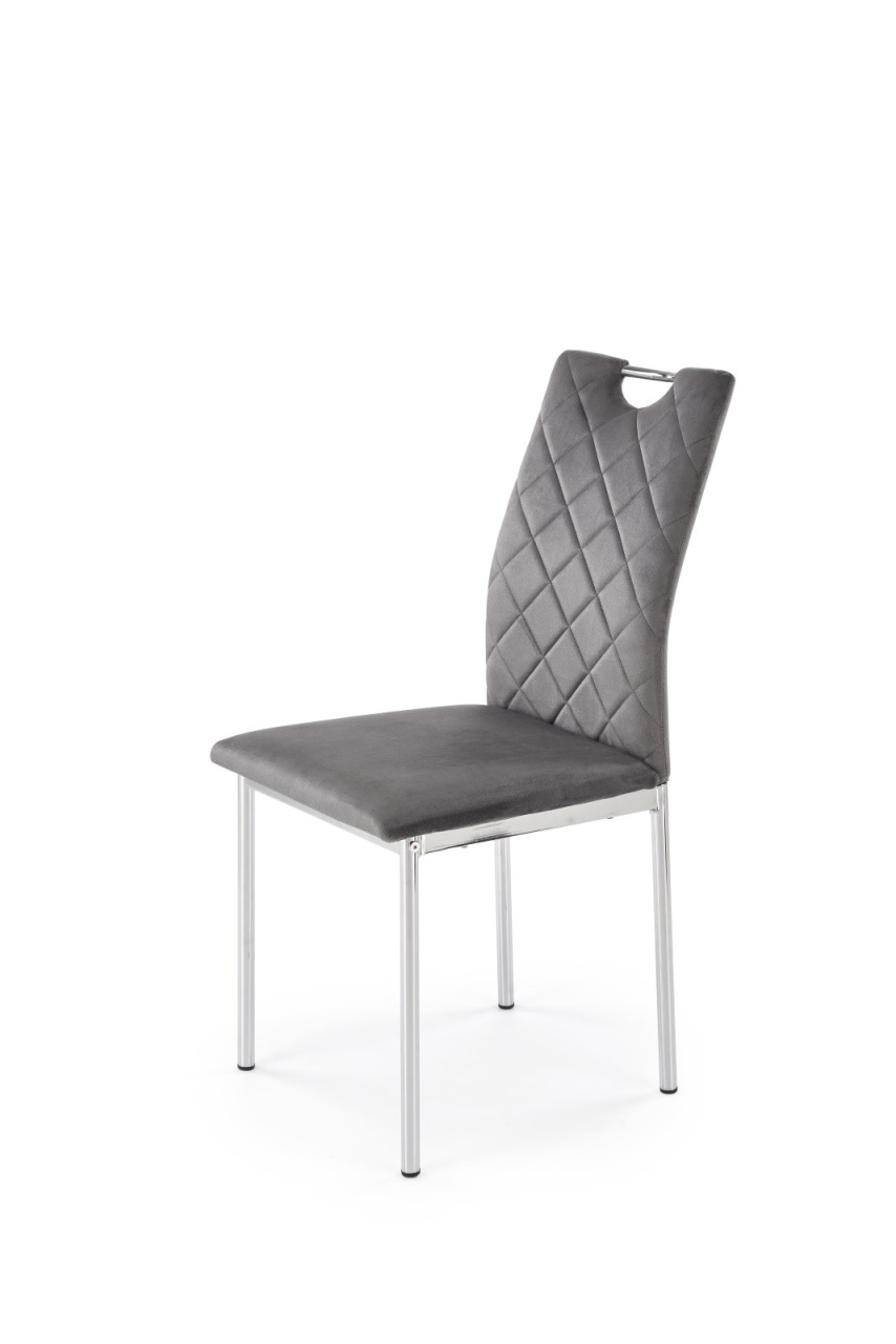 Scaun K578 velvet gri H93 cm