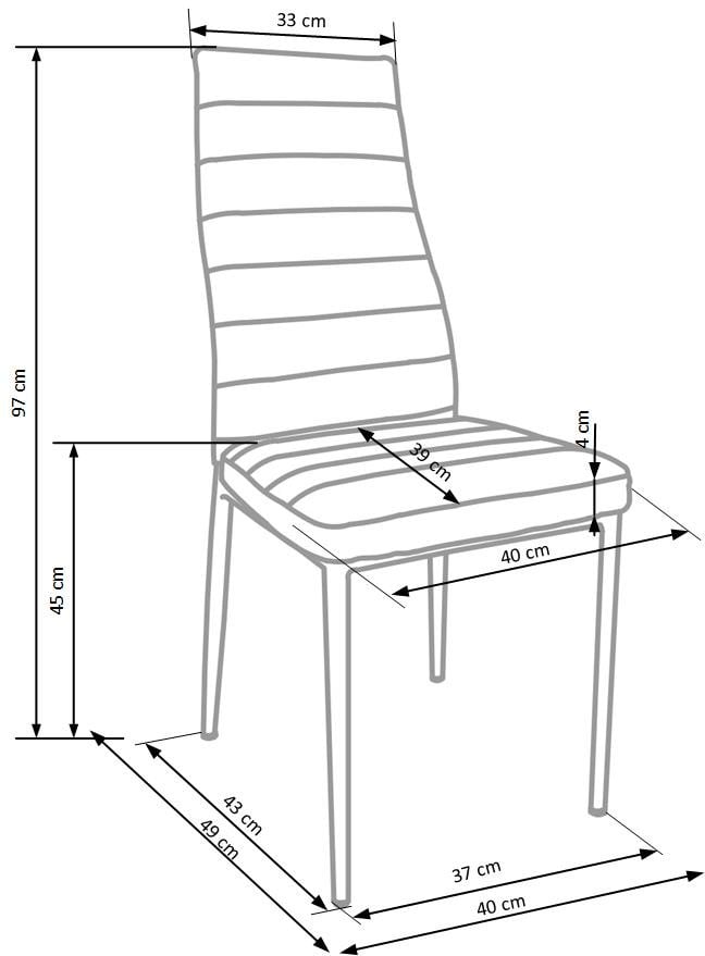 Scaun K70 piele ecologica maro inchis - 1 | YEO