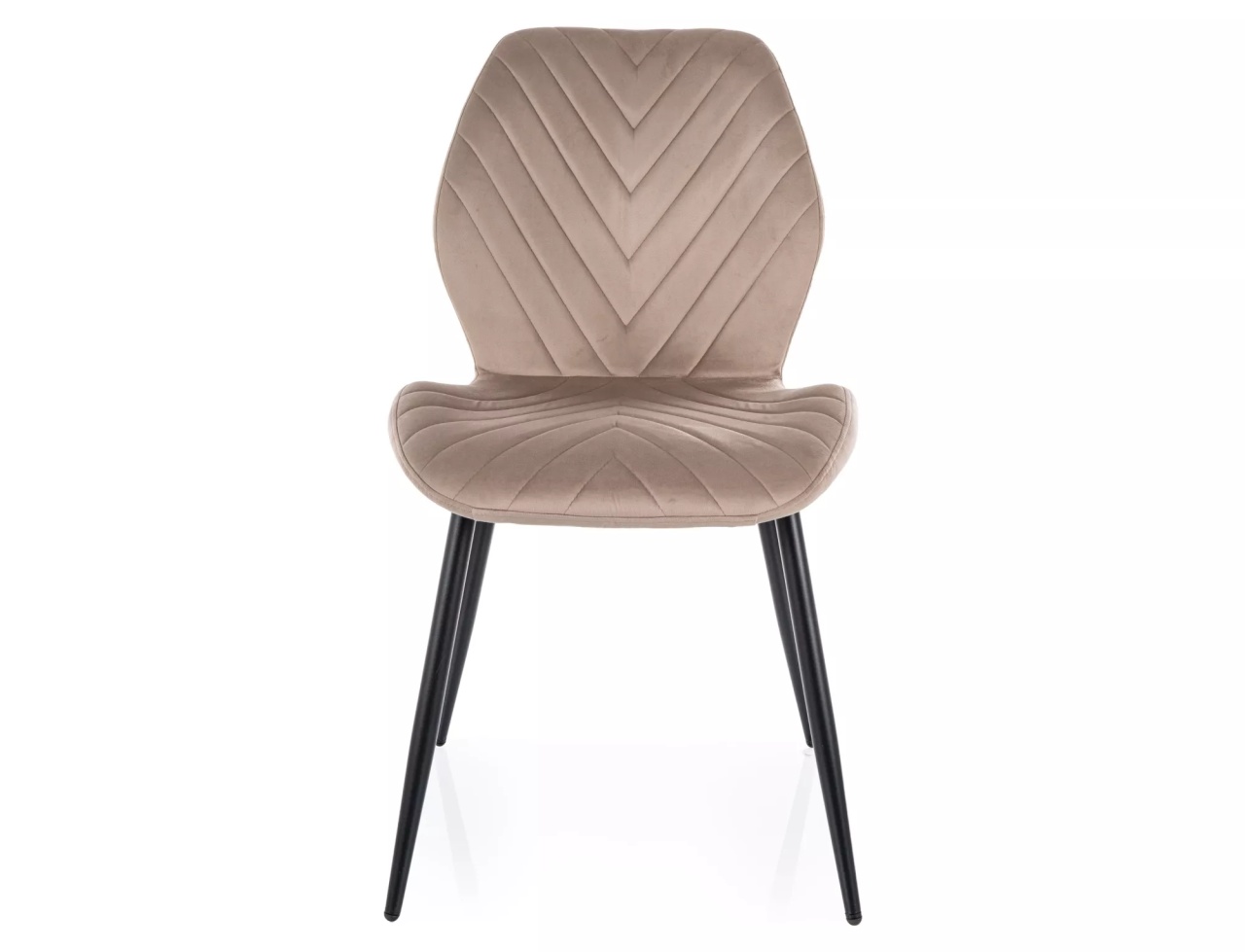 Scaun Mike velvet bej inchis/negru Blu40 - 2 | YEO