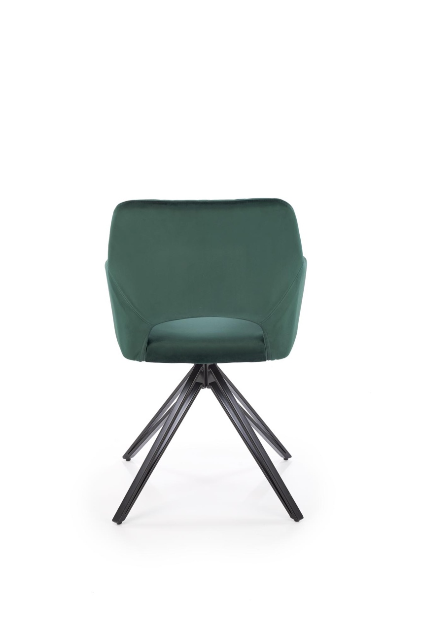 Scaun rotativ K535 velvet verde - 1 | YEO