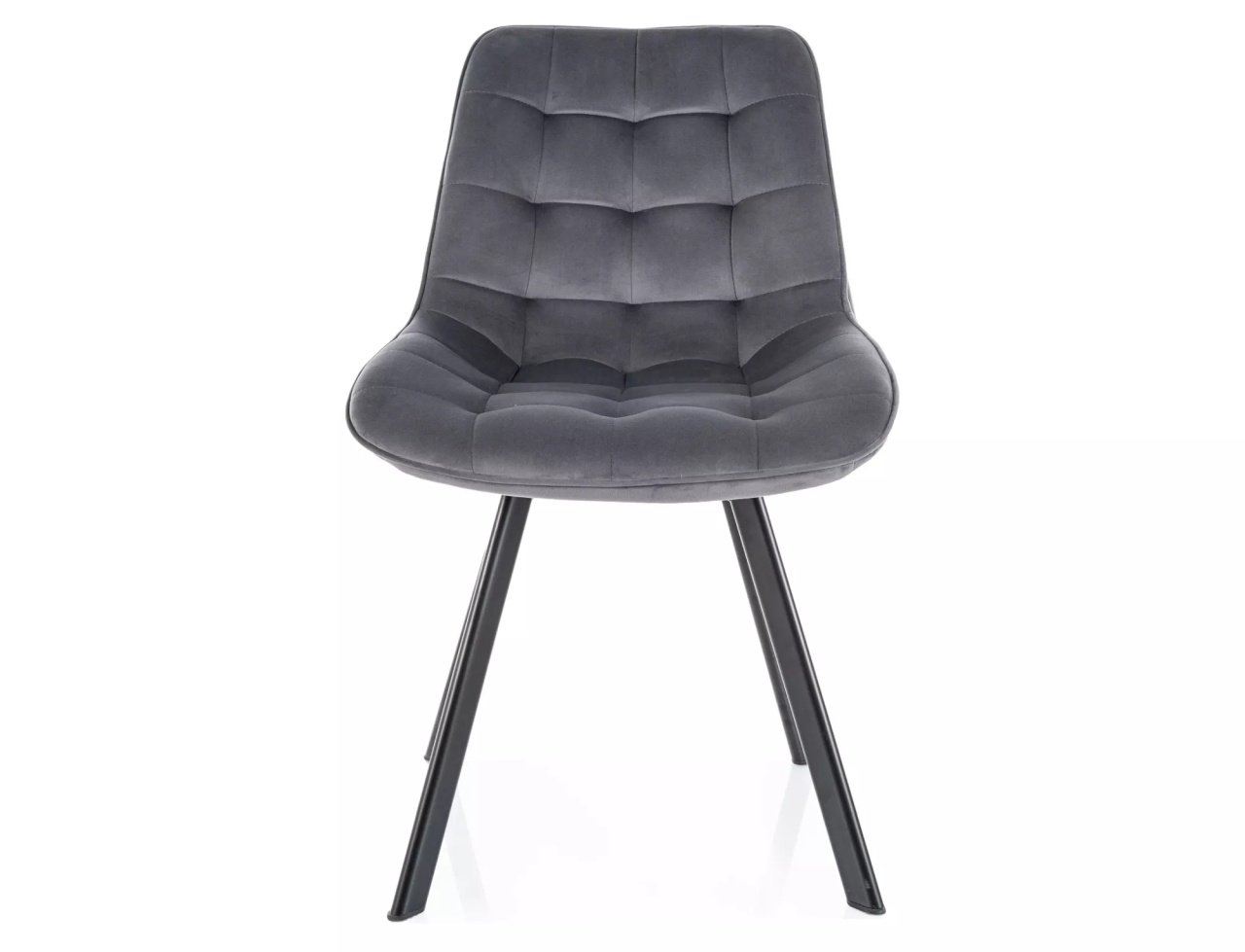 Scaun rotativ Monti velvet gri/negru Blu14 - 2 | YEO