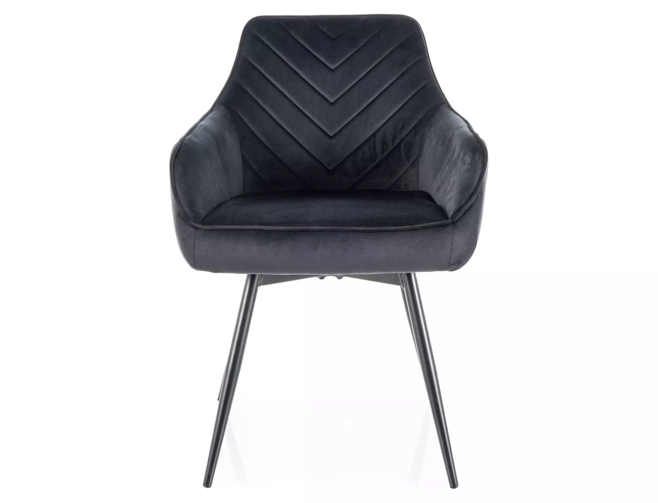 Scaun rotativ Servio velvet negru/negru Blu19 - 2 | YEO