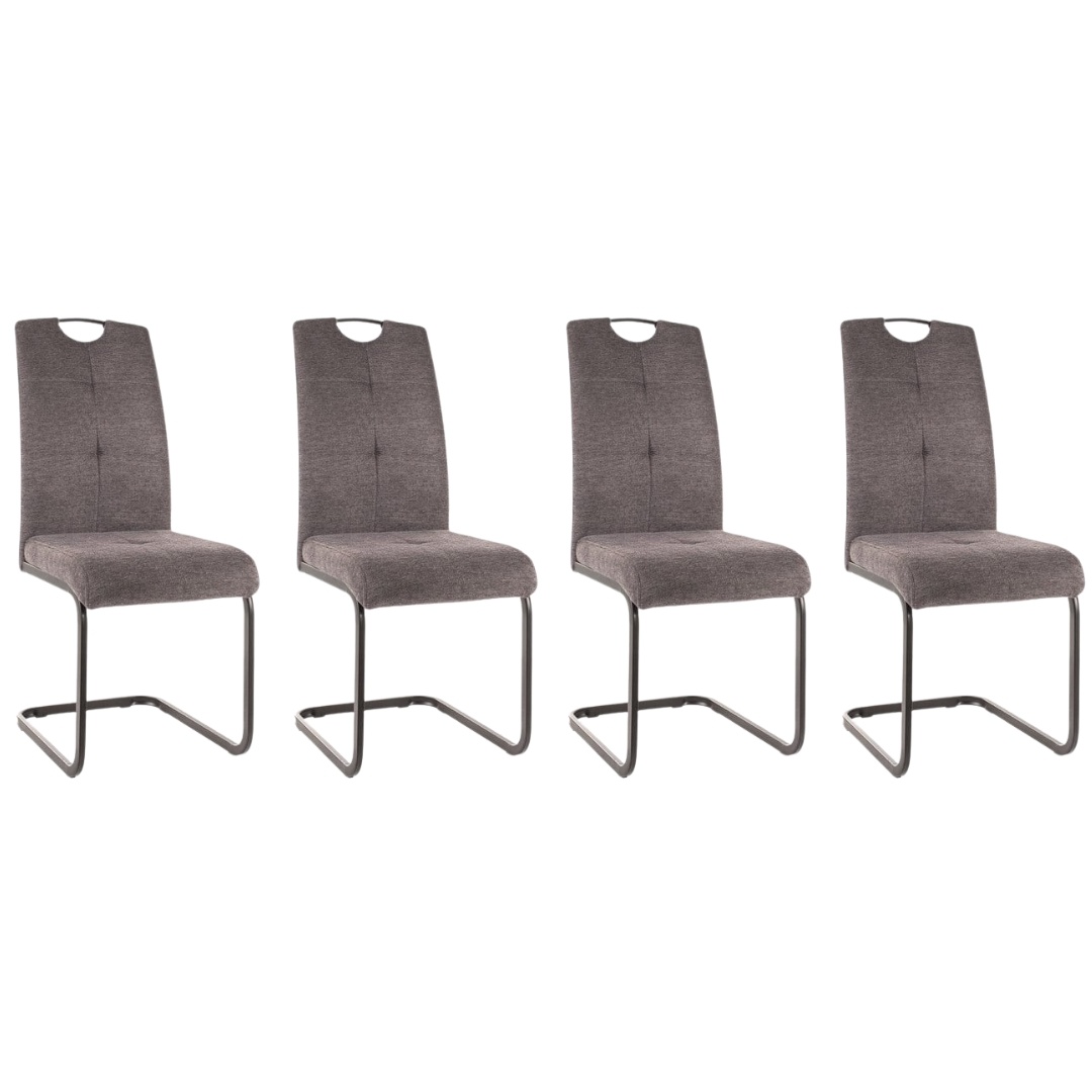 Set 4 scaune Axo Brego gri18/negru