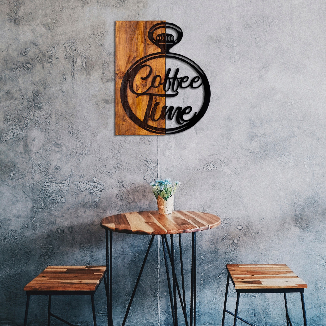 Accesoriu decorativ de perete din lemn Canteen