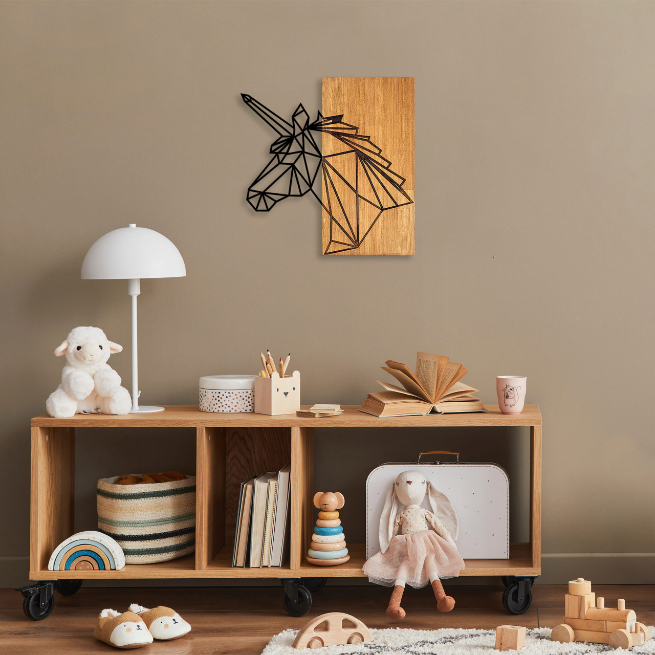 Accesoriu decorativ de perete din lemn MA-292
