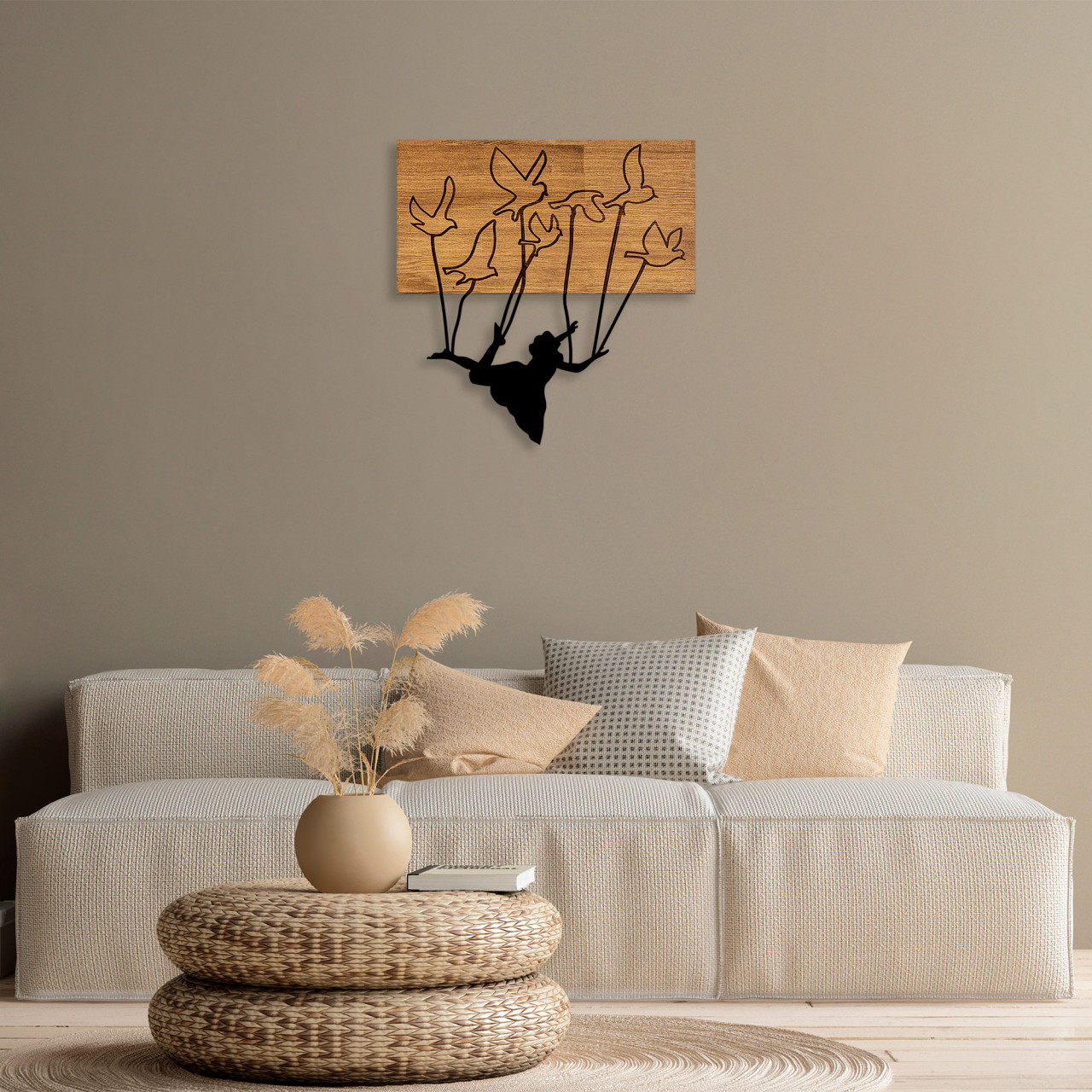 Accesoriu decorativ de perete din lemn MA-310
