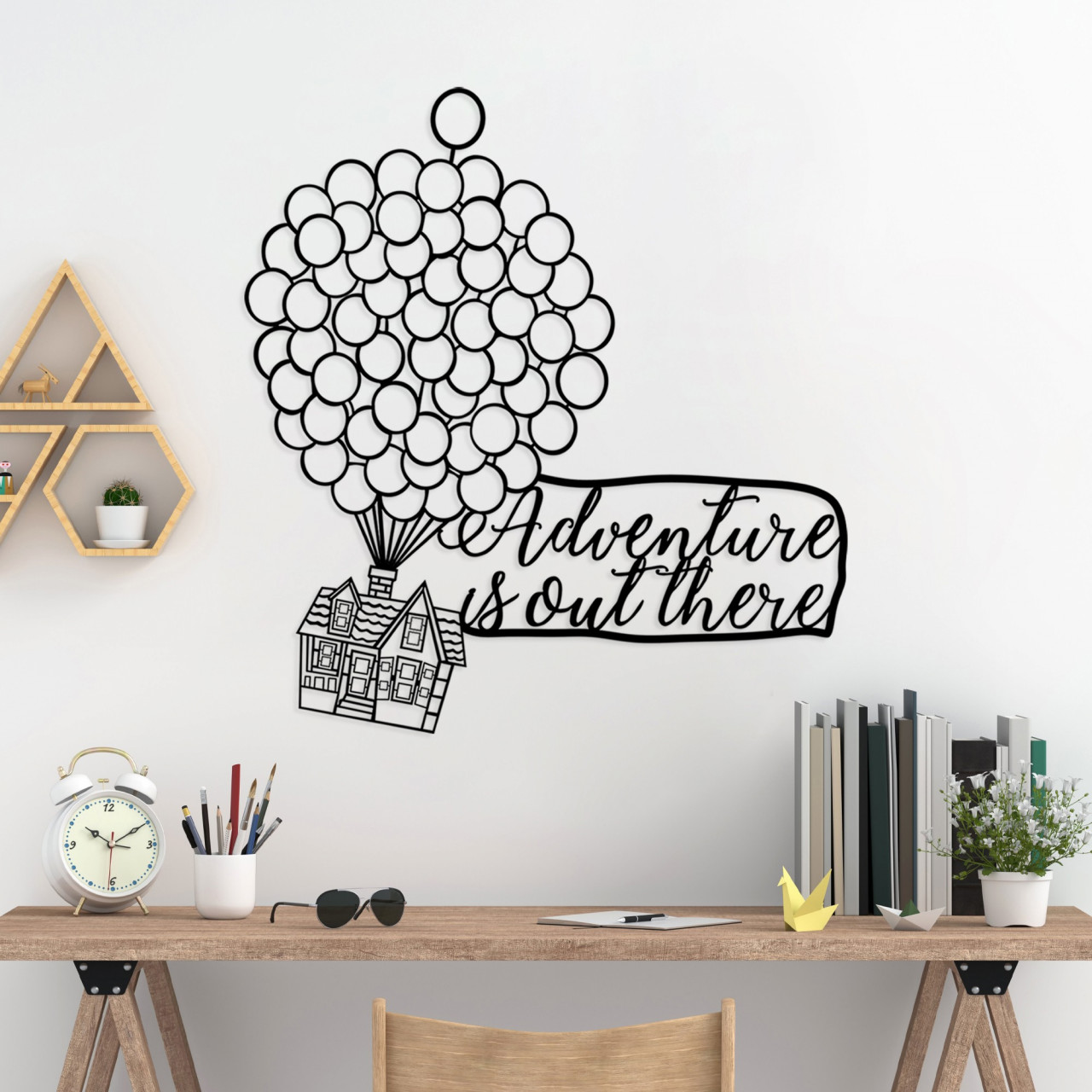 Accesoriu decorativ de perete metalic Adventure Is Out There