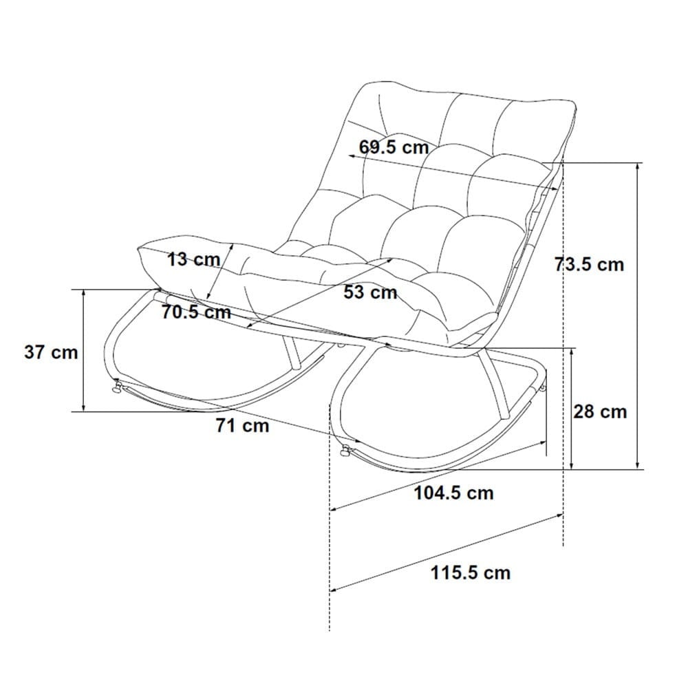 Balansoar de terasa Vibe gri H73 cm - 1 | YEO