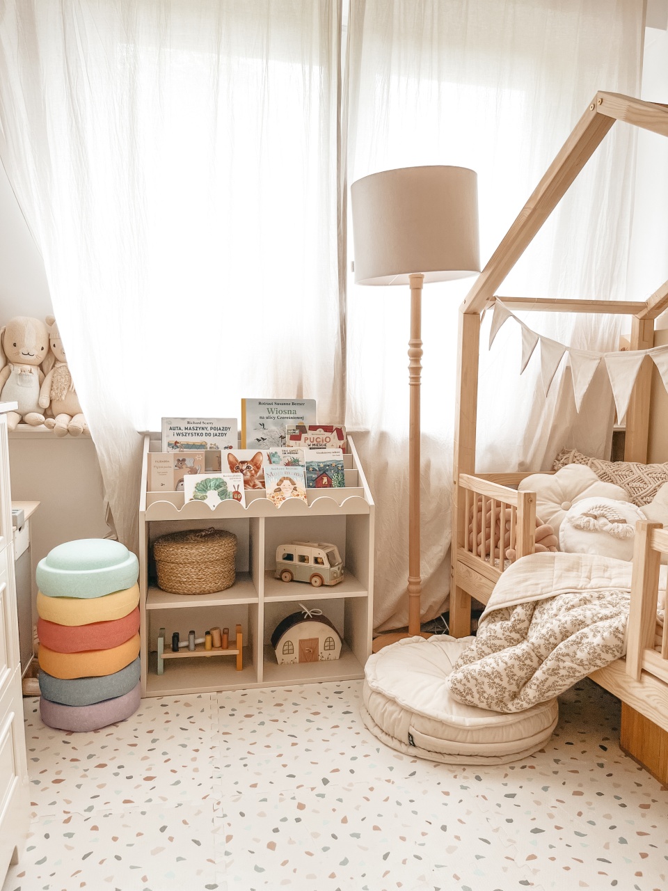 Biblioteca pentru copii Book Nook alba H76 cm - 2 | YEO