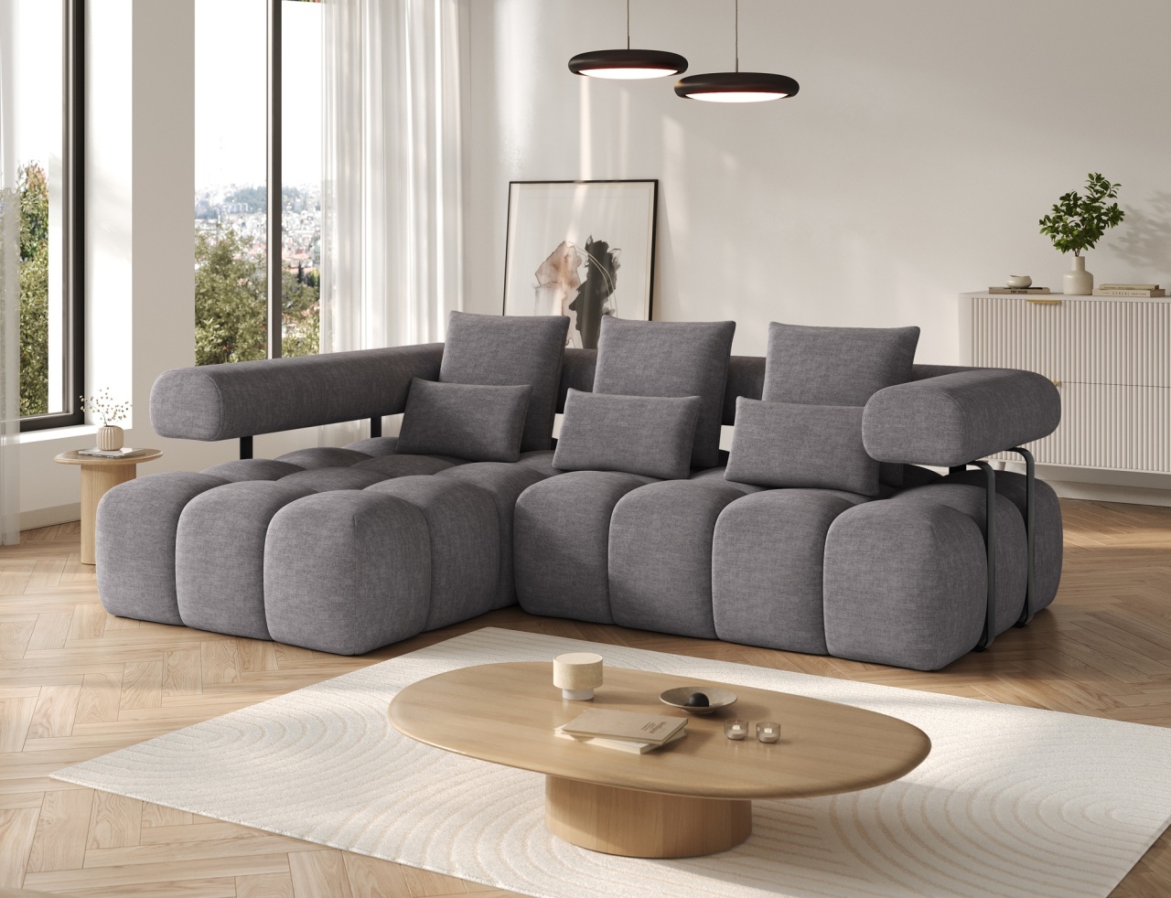 Coltar cu reglaj electric Levvi pe stanga Manhattan 03 - 3 | YEO