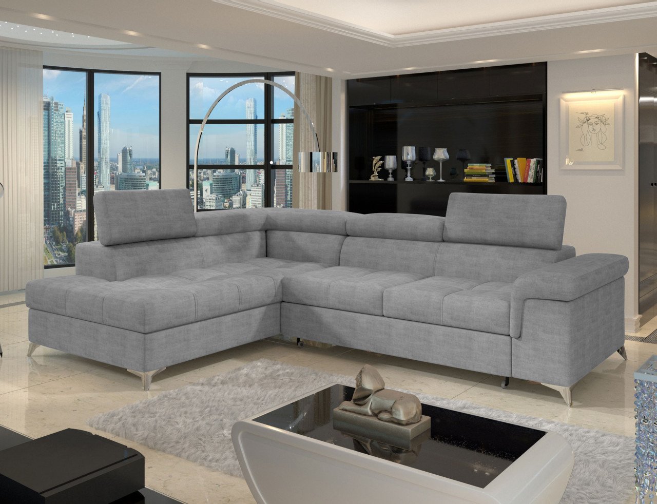 Coltar extensibil Eridano pe stanga Manhattan 03 - 3 | YEO