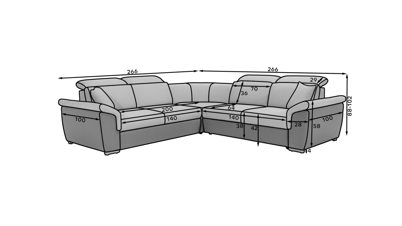 Coltar extensibil Federico Omega 68 - 1 | YEO