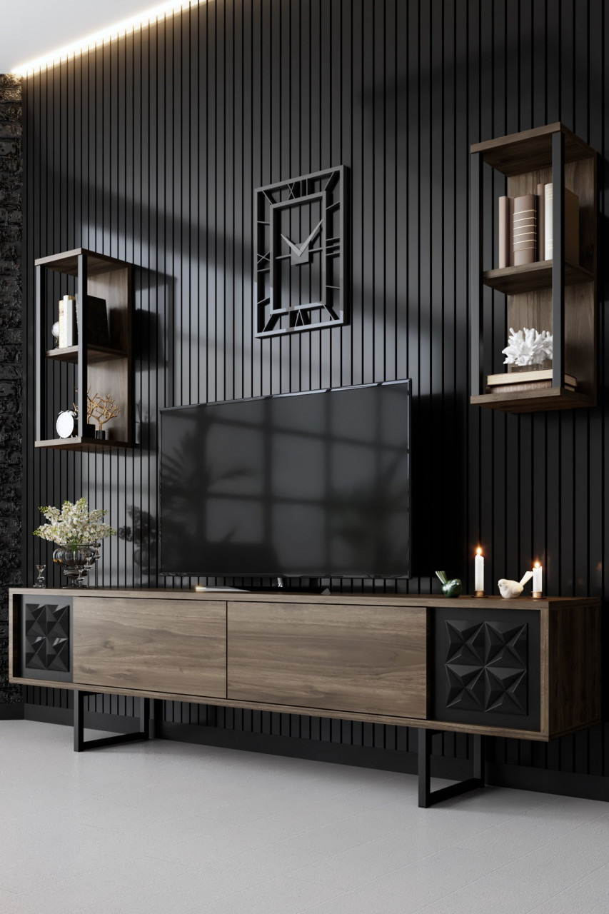 Comoda TV Black Line nuc/negru