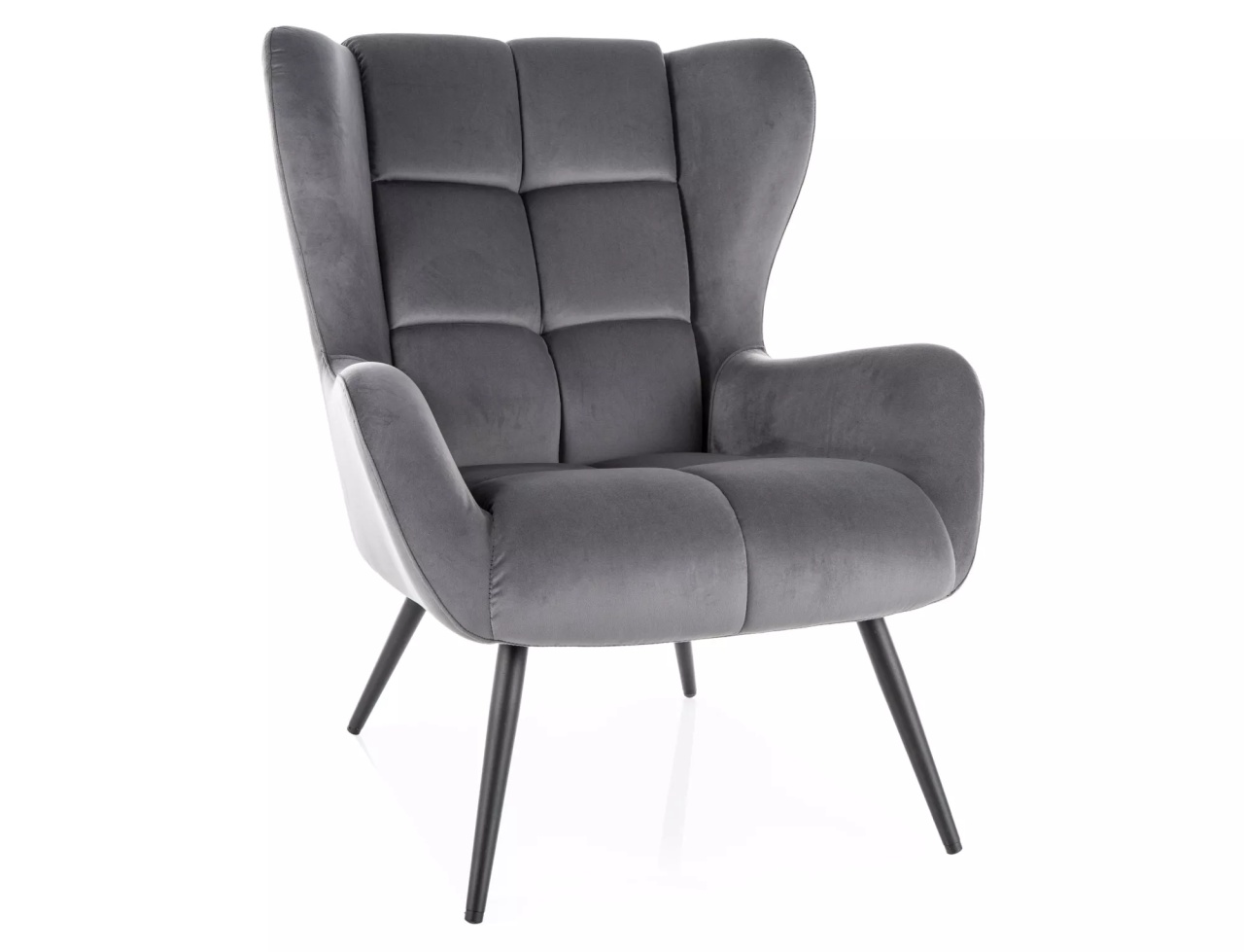 Fotoliu Louis velvet gri Blu14