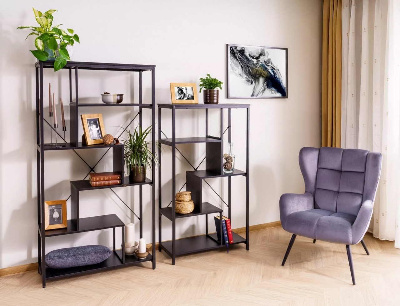Fotoliu Louis velvet gri Blu14 - 3 | YEO