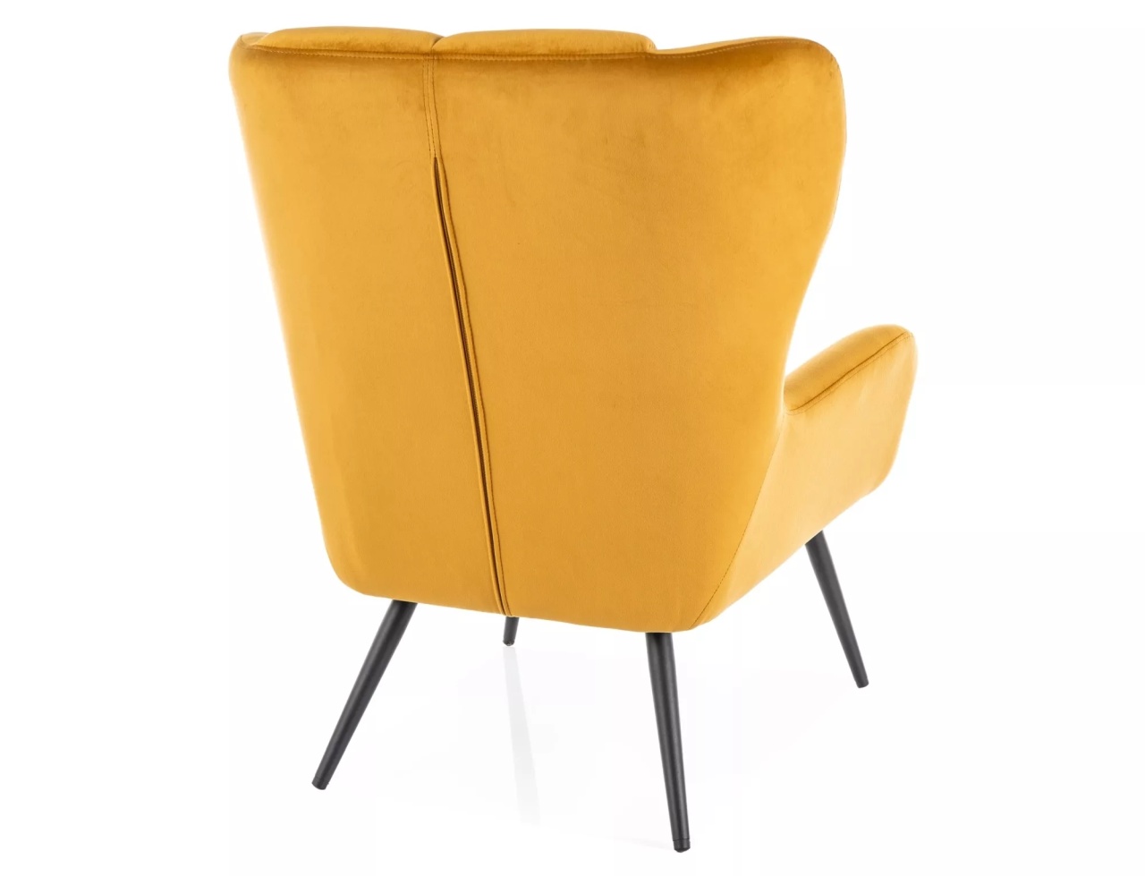 Fotoliu Louis velvet mustariu Blu68 - 1 | YEO