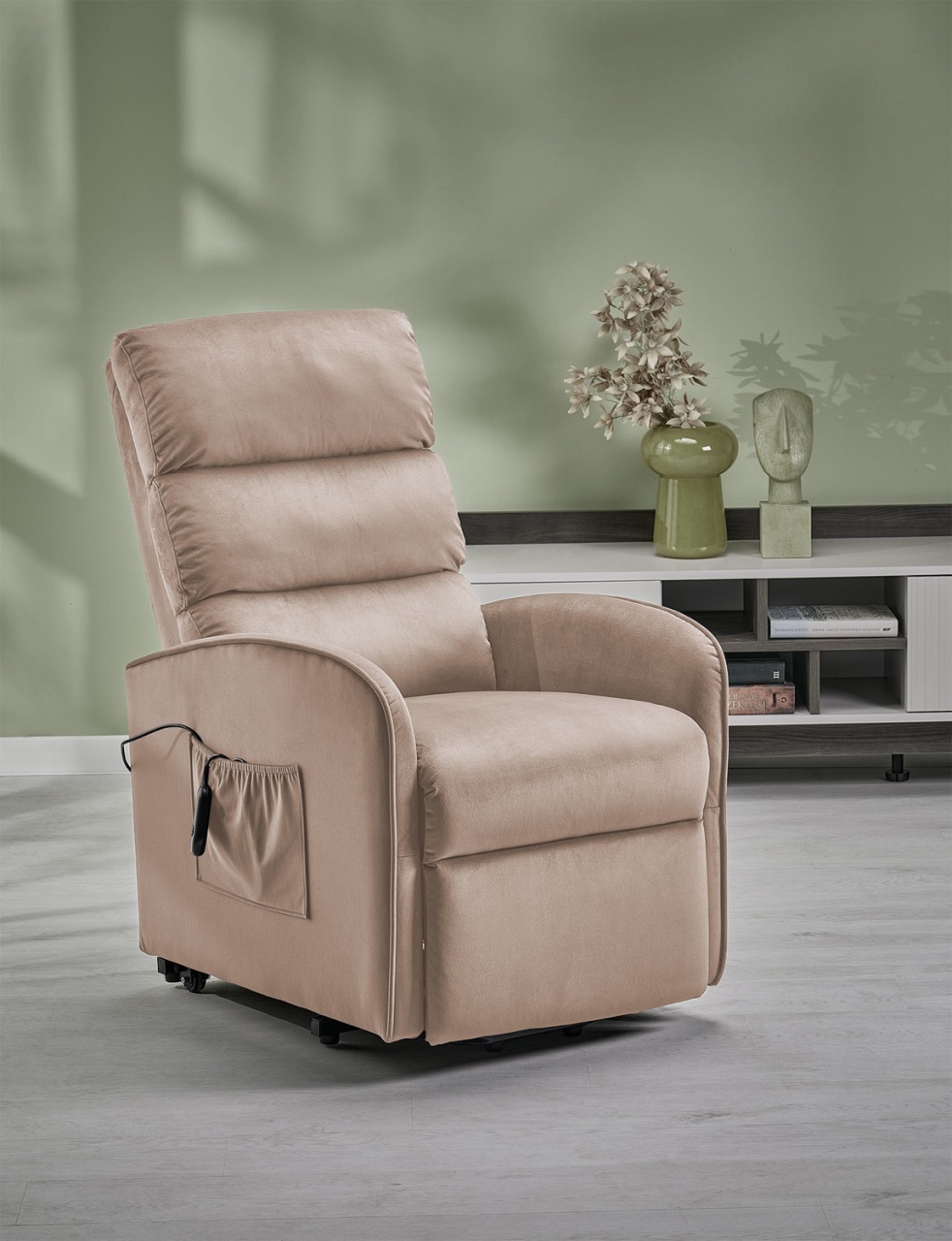 Fotoliu Maroni velvet bej H103 cm - 2 | YEO