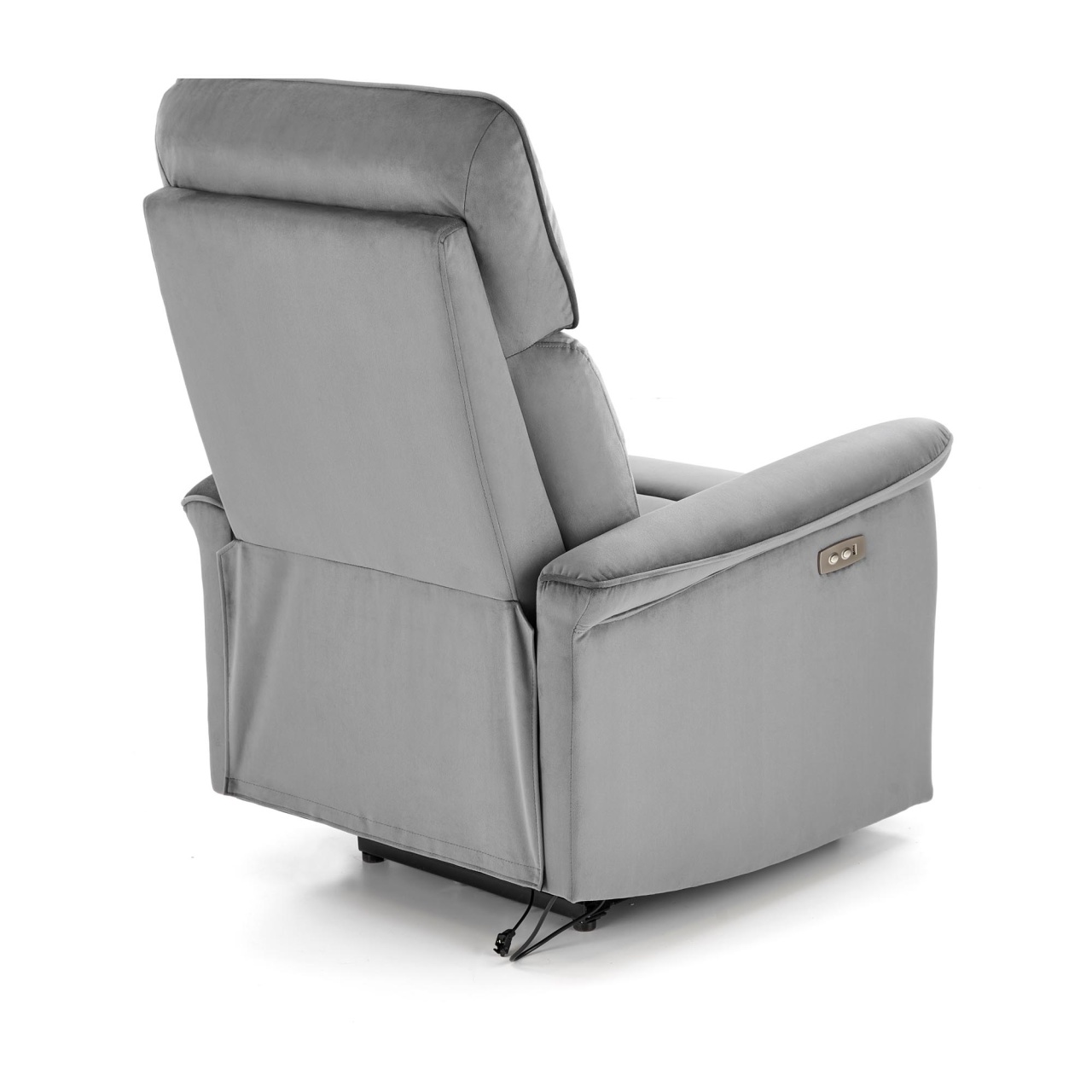 Fotoliu recliner Semir velvet gri H108 cm - 4 | YEO