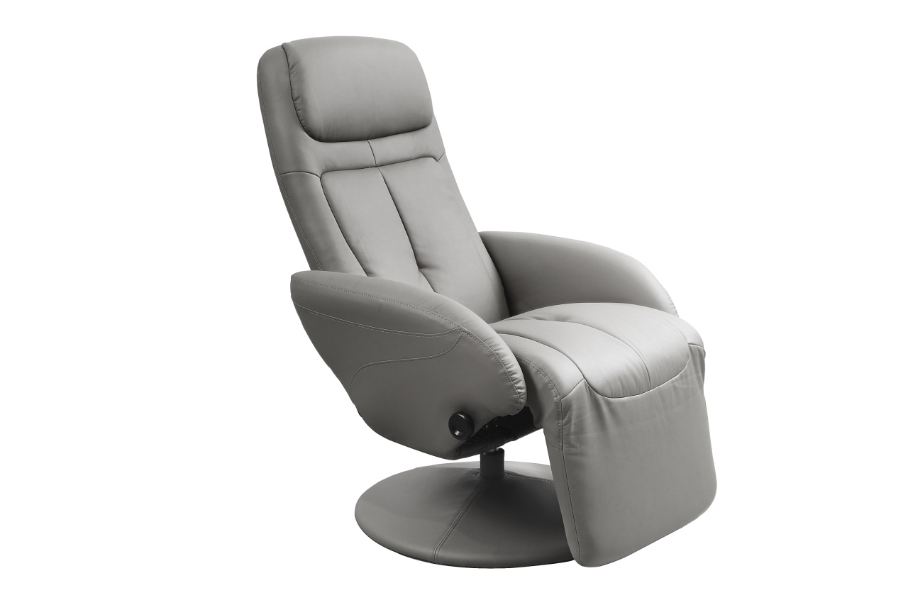 Fotoliu recliner tapitat Optima gri - H 84-101 cm - 2 | YEO