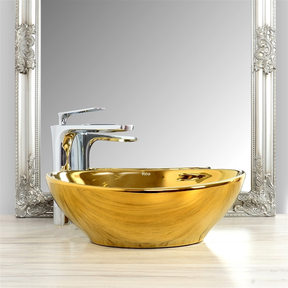 Lavoar Sofia Gold ceramica sanitara - 41 cm - 4 | YEO