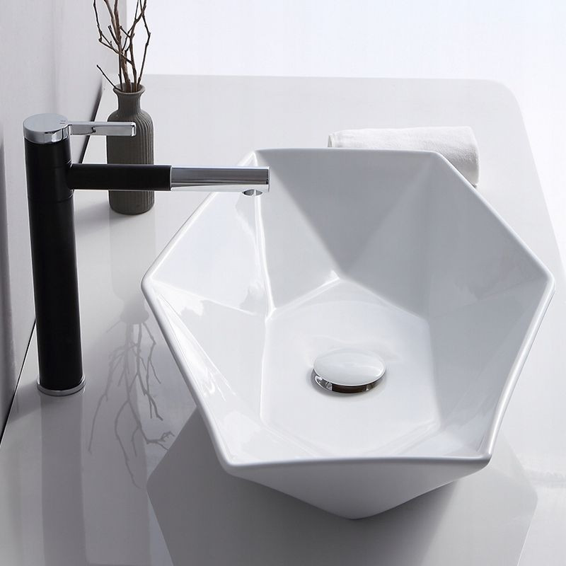 Lavoar Vegas alb ceramica sanitara - 57 cm - 3 | YEO