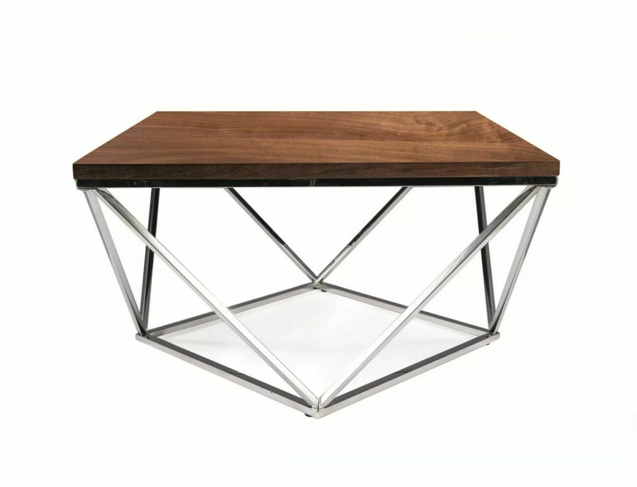 Masa de cafea Silver A nuc/crom L80xl80 cm